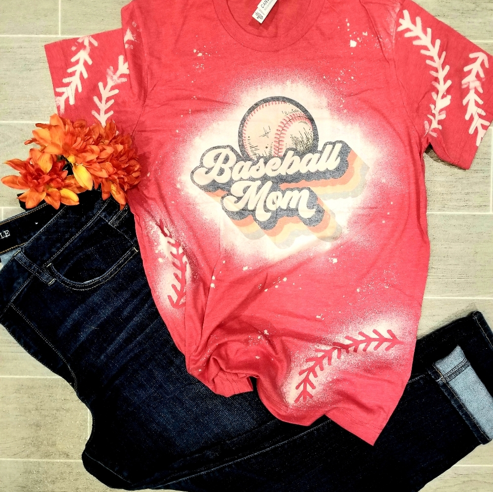 Baseball mom tee